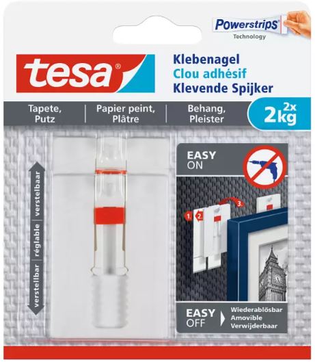 tesa klevende spijker