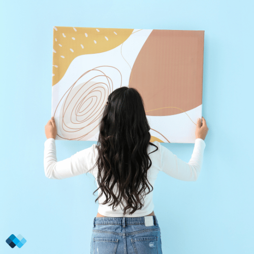 canvas bevestigen zonder boren