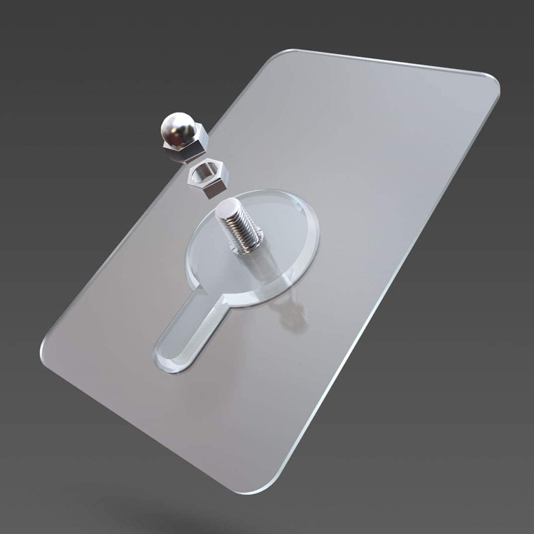 lamp ophangen met plakspijkers