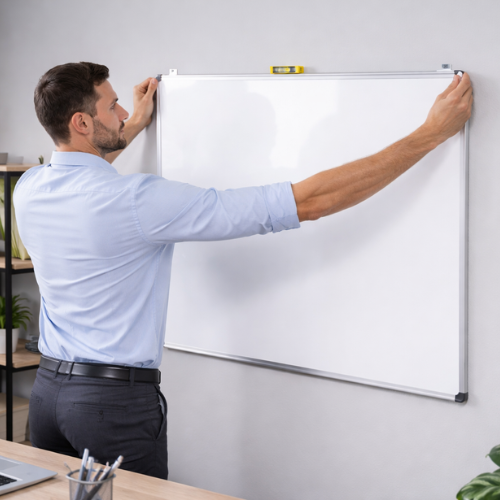 whiteboard ophangsysteem