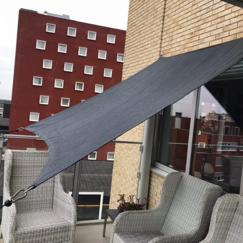 schaduwdoek zonder boren