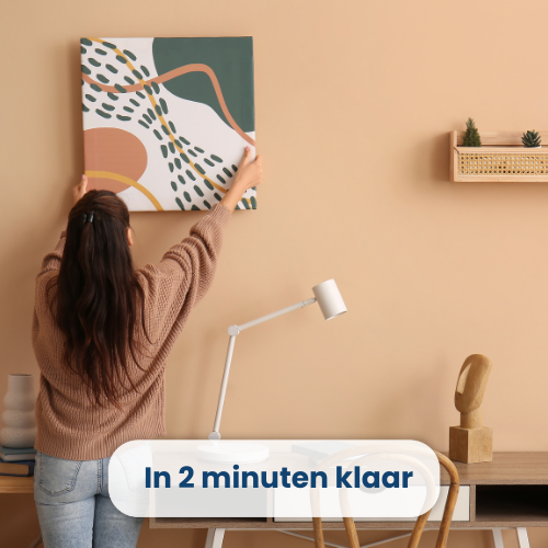 canvas ophangen zonder boren
