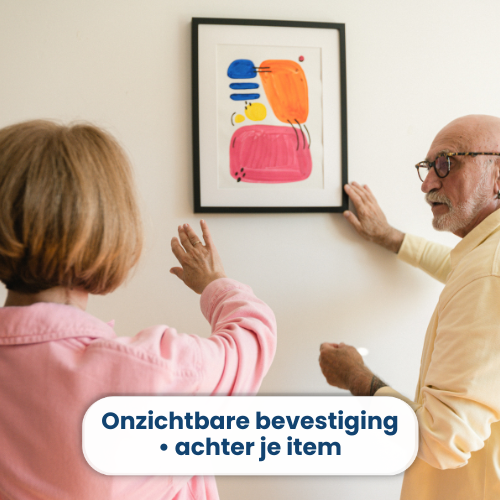 onzichtbare bevestiging met plak spijker