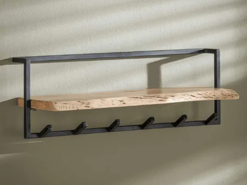 Wandplank met haken ophangen zonder boren