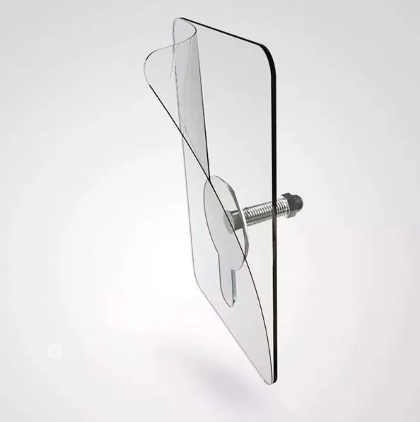 Plakspijker met doorzichtige kleeflaag